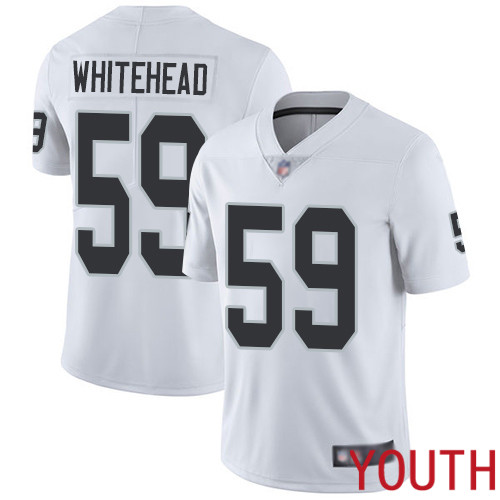 Oakland Raiders Limited White Youth Tahir Whitehead Road Jersey NFL Football #59 Vapor Untouchable Jersey->oakland raiders->NFL Jersey